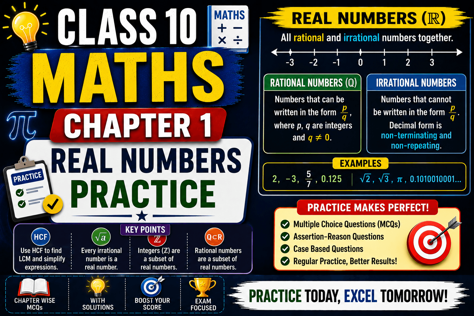 Class 10-Real Numbers, myschoolstudy.com
