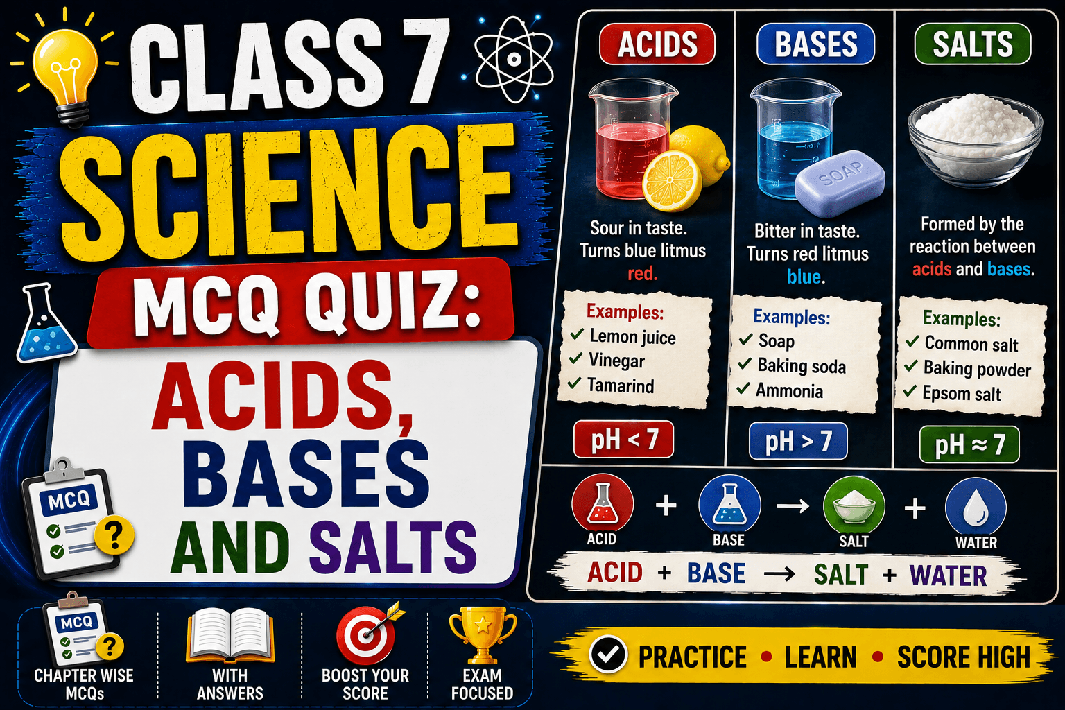 Class 7 Science - Acids, Bases and Salts